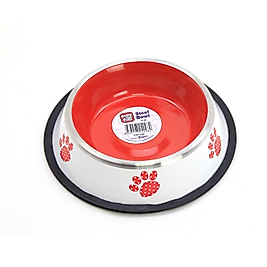 Playfull Renkli Desenli Çelik Mama ve Su Kabı 24 Oz (PFMK-4098)