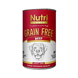 Nutri Canin Tahılsız Biftek Etli ve Patatesli Köpek Konserve Maması (400 g)