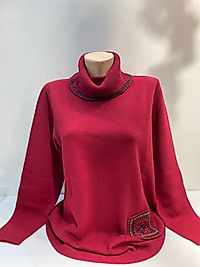 DEGAJE YÜN TUNİK KAZAK