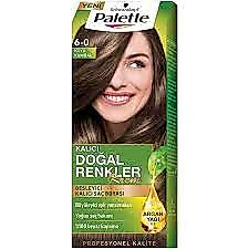 Palette Kalıcı Doğal Renkler 6-0 Koyu Kumral Saç Boyası *1ad
