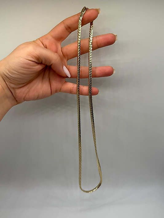 Xuping VIP Çelik Düz Zincir 14K Altın Renk Kolye