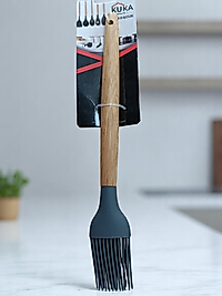 Kuka Bambu Saplı Yumurta Fırçası Antrasit Renk 27 cm