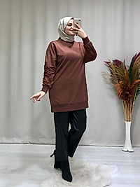 Kadın kol detaylı tesettür sweat