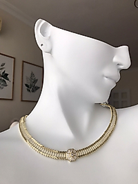 14K Örümcek Ağı Model Kolye