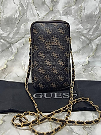GUESS ZİNCİRLİ ÇANTA (Telefonluk) Siyah