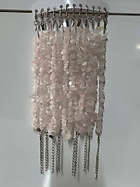 Doğal Taş Pembe Kuvars Taşlı Bileklik