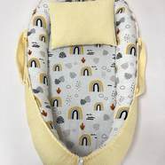 Sarı/Bulut Desenli Babynest