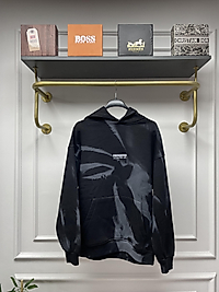 Kapüşonlu Oversize Sweatshirt - Siyah