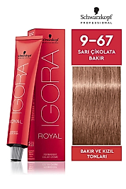 İGORA ROYAL SAÇ BOYASI 60 ML. (9-67 SARI ÇİKOLATA BAKIR)