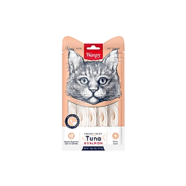 Wanpy Bağışıklık Güçlendirici Ton Balıklı ve Somonlu Sıvı Kedi Ödülü (5 x 14 g)
