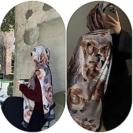 PAMUKLU SOFT ROZA DESEN ŞAL