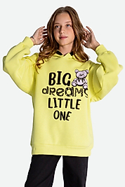 Kız Çocuk 9-14 Yaş Sarı Sweatshirt