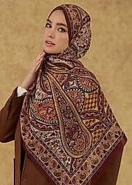 PAMUKLU SOFT DESEN ŞAL-BORDO\HARDAL