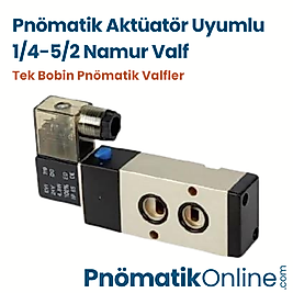 Pnömatik Namur Valf 1/4-5/2 - Pnömatik Aktüatör Uyumlu