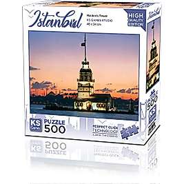 Puzzle 500 Parça Kız Kulesi Günbatımı