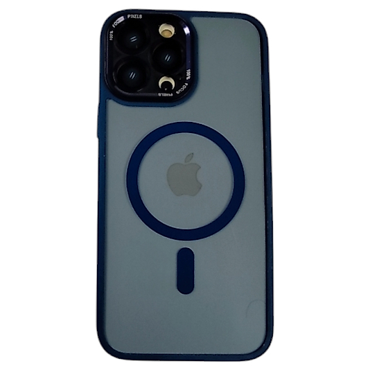 APPLE 13 PRO MAX MAGSAFE KAVCUK ÇERCEVE  METAL TUŞLU A KALİTE KILIF