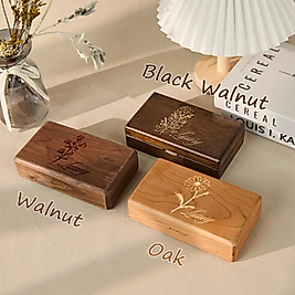 Kişiye Özel Ahşap Takı Kutusu – Lazer İşlemeli, El Yapımı Hediye Kutusu