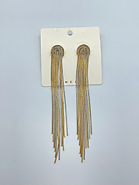GÜMÜŞ GOLD GÖKKUŞAĞI SARKITMALI KÜPE