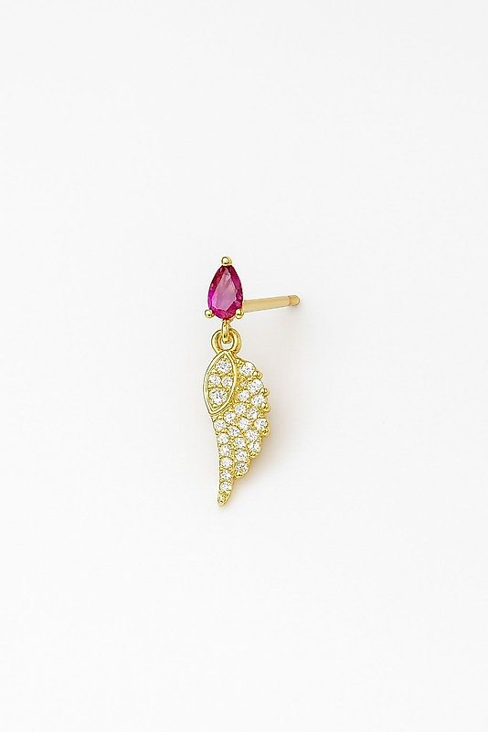 MELEK KANADI ZİRKON TAŞLI TRAGUS Piercing Helix Kıkırdak