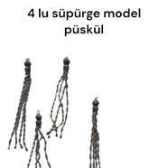 Tesbih püskülü süpürge model 4 lu adet fiyatı