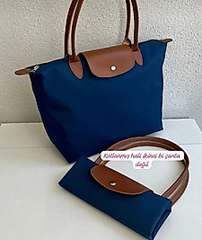 SU GEÇİRMEZ KADIN EL OMUZ ÇANTASI M LACİVERT