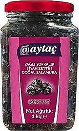 AYTAÇ 1KG YAĞLI SİYAH ZEYTİN S/XS