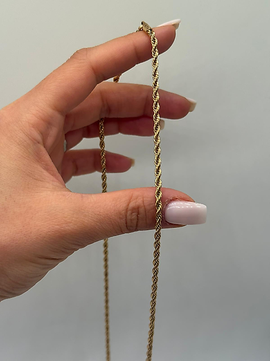 Klasik Burgu Çelik Kolye