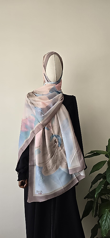 Bulut Desenli Soft Şal