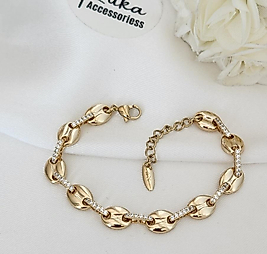 14K Button Xuping Bileklik