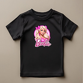 Barbie Baskılı Normal Kalıp  Çocuk Tişört