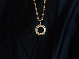 Jade'm Gold Altın Kaplamalı Çeyrekli Kolye