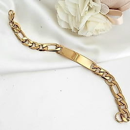 Kuşgözü  Plaka Çelik Bileklik(Kalin 20 cm)
