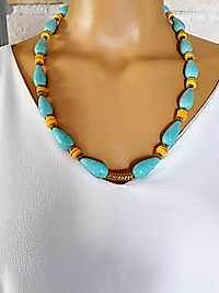 TURKUAZ KOLYE VE BİLEKLİK