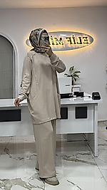 CEP DETAYLI OYSHO TAKIM KREM