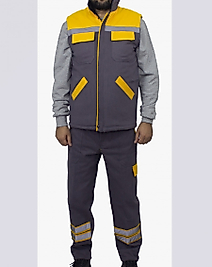 YELEK PANTOLON SWEAT TAKIM GABARDIN KUMAŞ FÜME SARI