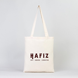 "Hafız"  Baskılı Omuz Çantası Gabardin Kumaş