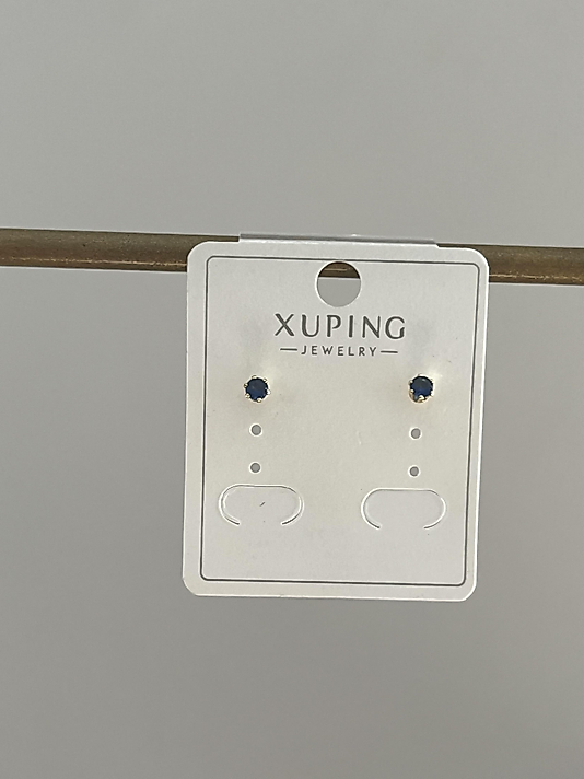 Xuping Lacivert Taş Küpe