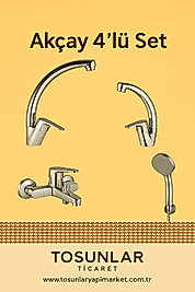 AKÇAY BANYO MUTFAK LAVABO BATARYASI 3 LÜ SET
