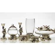 7 Parça Kararmaz Gümüş Kaplama Salon Set