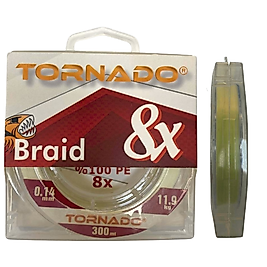 Tornado 0,14 mm 8x 300 m İp Misina (Beyaz)