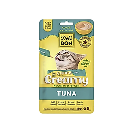 Delibon Creamy Ton Balıklı Sıvı Kedi Ödül Maması 5 x 15 g
