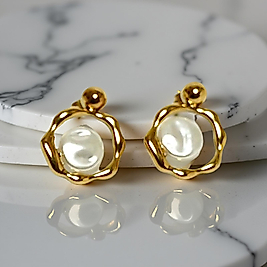 İnci Boncuk Küpeler