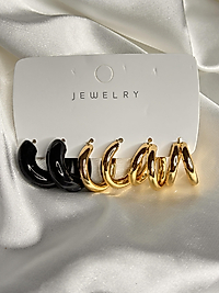 Radiant Luxe Hoops Model Çelik Küpe