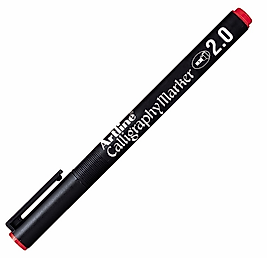 ARTLINE KALİGRAFİ KALEMİ CALLIGRAPHY MARKER PERMANENT 812 2.0 KIRMIZI A-EK-812 RED