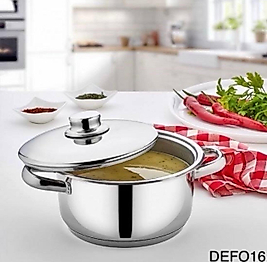 GÜLSAN POŞETLİ DEFOLU 16 cm ÇELİK TENCERE