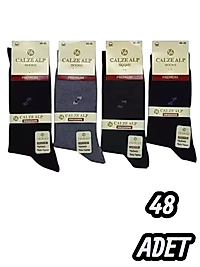 Erkek Calze Alp Dikişsiz Çorap 48 Adet