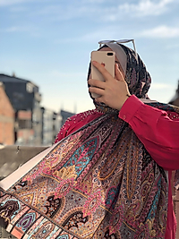 Etnik desen soft pamuk şal