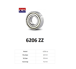 Ors 6206 Zz C3 Rulman 30X62X16