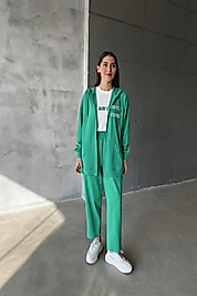 SÜPREM KUMAŞ 3 LÜ BENETTON YEŞİLİ TAKIM