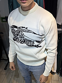 ZEROWEAR - BURBERRY GÖĞÜS LOGO DETAYLI PREMİUM KALİTE TRİKO